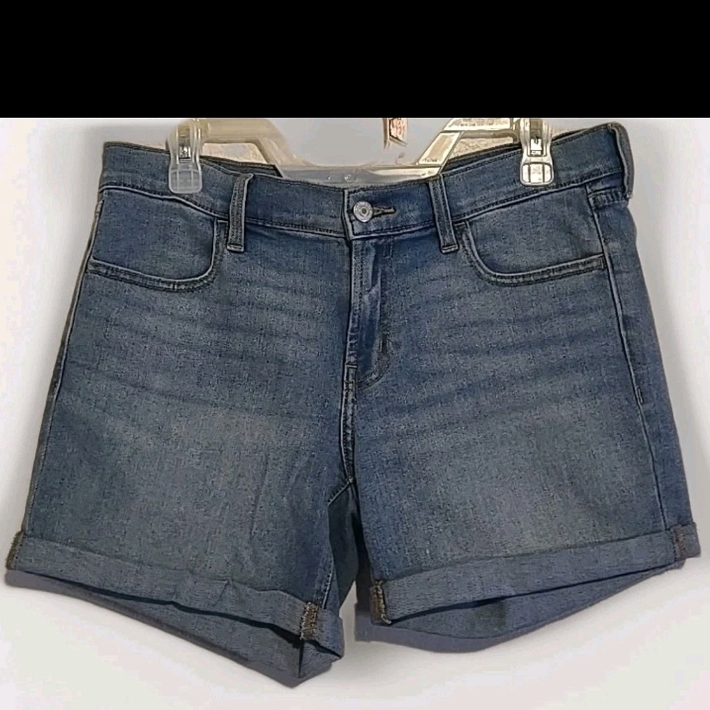 Old Navy Mid-Rise Blue Denim Shorts